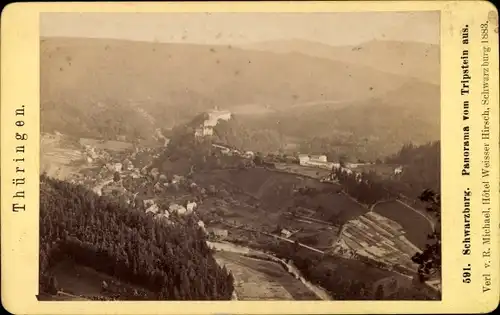 CdV Schwarzburg in Thüringen, Blick vom Tripstein aus