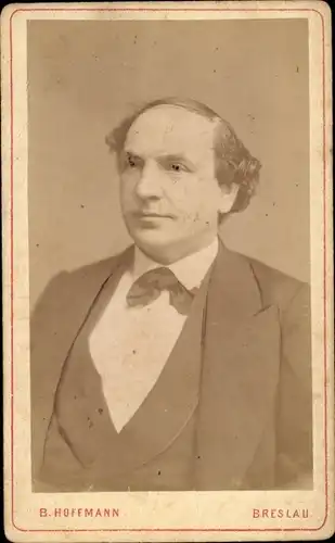 CdV Wrocław Breslau Schlesien, Portrait von einem Mann