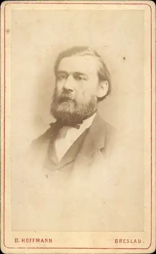 CdV Wrocław Breslau Schlesien, Portrait von einem Mann