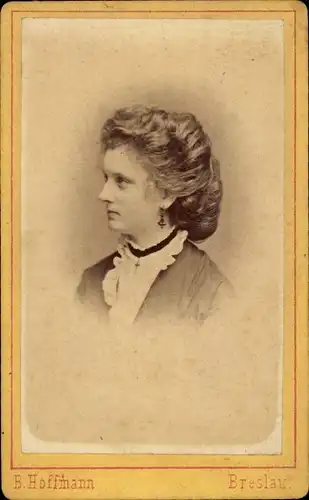 CdV Wrocław Breslau Schlesien, Portrait einer Frau