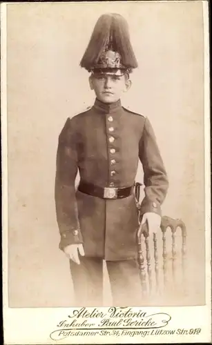 CdV Berlin, Deutscher Soldat in Uniform, Pickelhaube