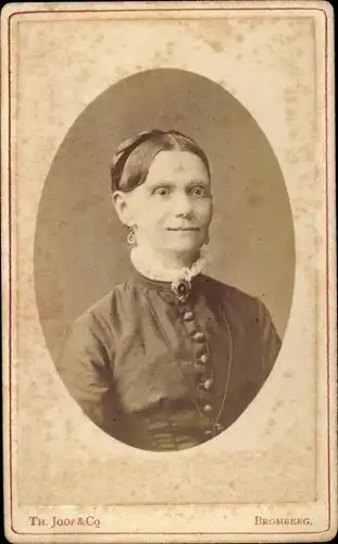 CdV Bydgoszcz Bromberg Westpreußen, Portrait einer Frau