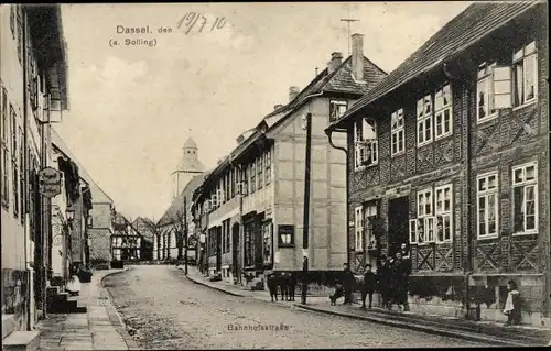 Ak Dassel am Solling, Bahnhofstraße