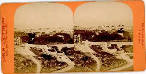 Stereo Foto Marseille Bouches du Rhône, Stadtansicht, Schloss