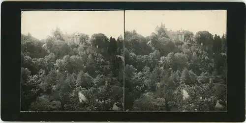 Stereo Foto Chastellux-sur-Cure Yonne, Chateau de Chastellux