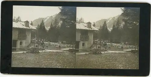 Stereo Foto Valle d'Aosta, Val Veny, Tour du Mont-Blanc, 1908