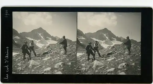 Stereo Foto Pyrénées Orientales, Col d'Ares, 1910