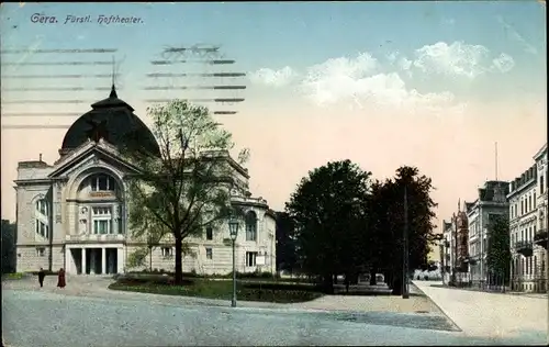 Ak Gera Thüringen, Fürstliches Hoftheater