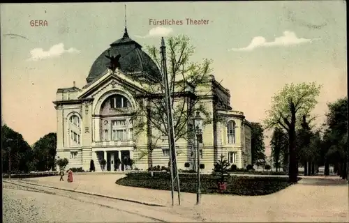 Ak Gera in Thüringen, Fürstliches Theater