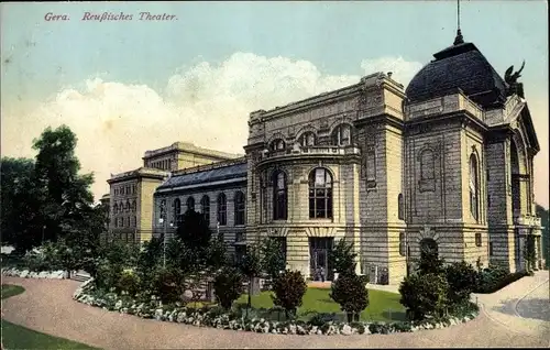 Ak Gera in Thüringen, Reußisches Theater