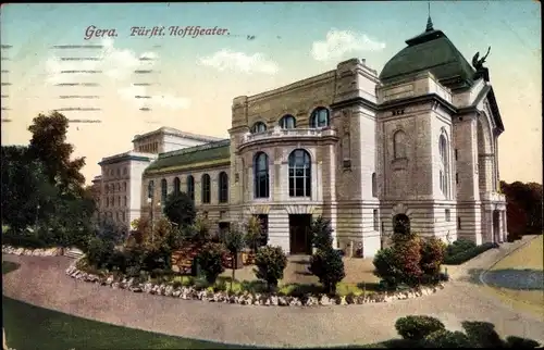 Ak Gera in Thüringen, Fürstliches Hoftheater