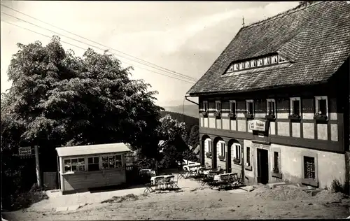 Ak Waltersdorf Großschönau in der Oberlausitz, Konsum Gaststätte Grenzbaude