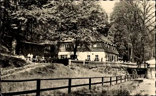 Ak Bockau im Erzgebirge, HOG Rechenhaus, Floßgraben