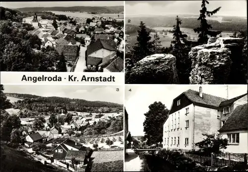 Ak Angelroda Martinroda im Thüringer Wald, Viadukt, Kammerlöcher, Ferienheim Felsenkeller