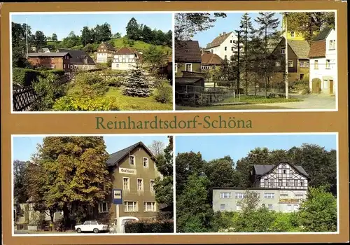 Ak Reinhardtsdorf Schöna in Sachsen, Gasthaus zur Hoffnung, Hotel Wolfsberg