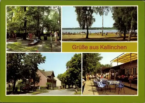 Ak Kallinchen Zossen, Minigolfanlage, Strandbad, Eisdiele Olivia am Motzener See