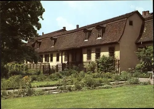 Ak Weimar in Thüringen, Goethehaus, Frauenplan, Gartenansicht