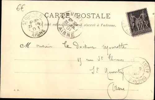 Ak Sissy Aisne, Die alte Kirche