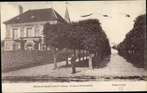 Ak Neuilly Saint Front Aisne, Schulen, Spaziergänge