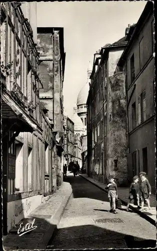 Ak Paris XVIII. Montmartre, Rue Saint-Rustique