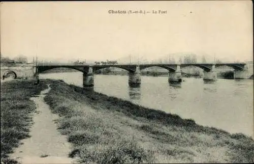 Ak Chatou Yvelines, Le Pont