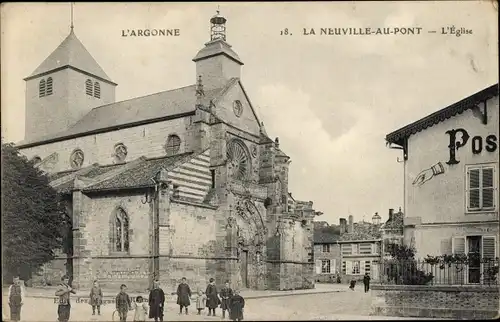Postkarte La Neuville-au-Pont-Marne, Kirche
