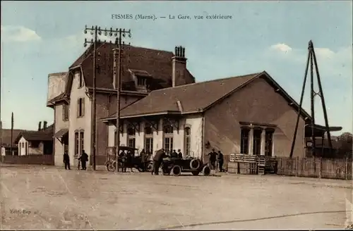 Ak Fismes-Marne, Gare