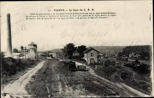 Ak Fismes-Marne, Gare