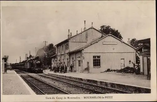 Ak Mourmelon le Petit Marne, Bahnhof Camp de Mourmelon