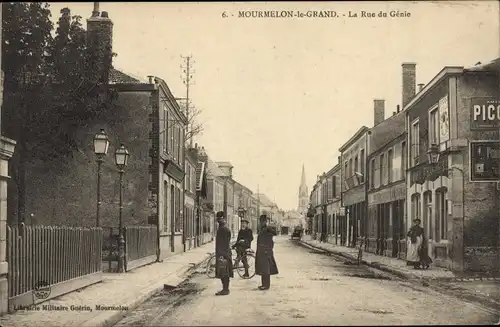 Ak Mourmelon le Grand Marne, Rue du Genie