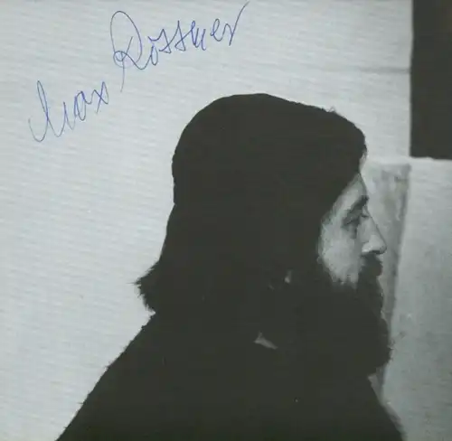 Autogrammkarte Schauspieler Max Rossmer, Portrait, Autogramm