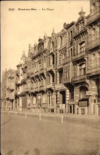 Ak Knokke Heist Heyst Knocke sur Mer Westflandern, La Digue