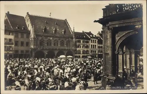 Ak Freiburg im Breisgau, Kaufhaus, Markt