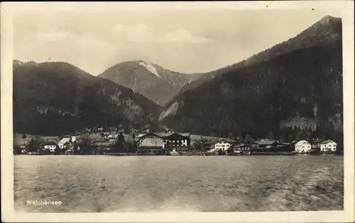Ak Walchensee Kochel am See, Ortsansicht