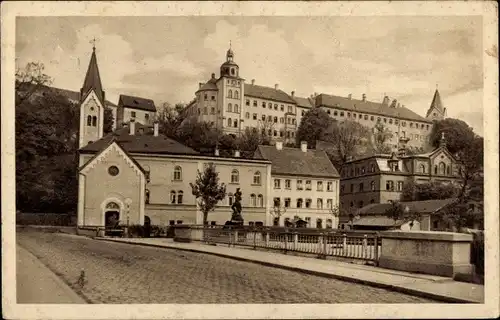 Ak Freising in Oberbayern, Münchner Straße, Altöttingerkapelle, Domberg