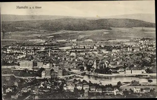 Ak Hameln an der Weser Niedersachsen, Gesamtansicht