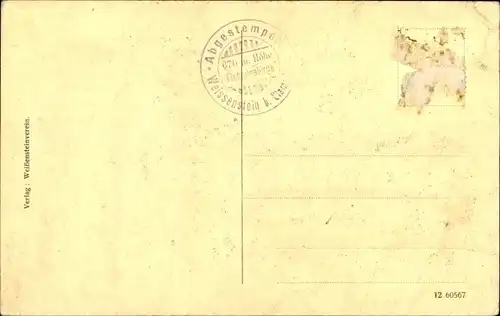 Ak Weißenstein Stammbach in Oberfranken, Ansicht des Vereinshauses