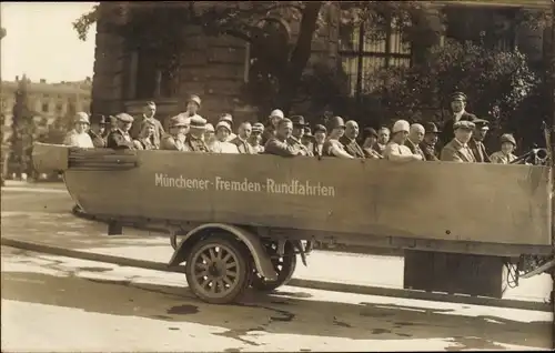 Ak München, Münchener Fremden Rundfahrten