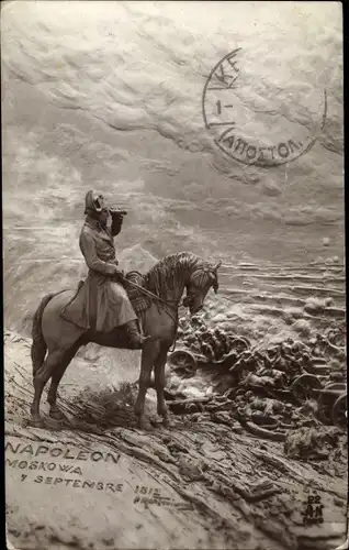 Künstler Ak Mastroianni, Napoleon, Moskowa, le 7 septembre 1812