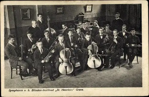 Ak Grave Nordbrabant Niederlande, Symphonie v. h. Blinden Institut St. Henricus