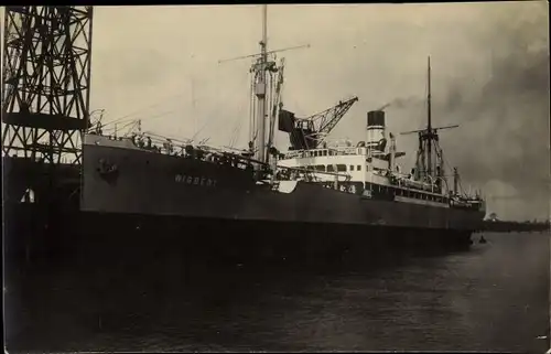 Foto Ak Dampfer Wigbert, HBAL, Norddeutscher Lloyd