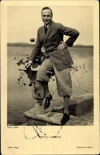 Ak Schauspieler Harry Liedtke, Portrait, Autogramm