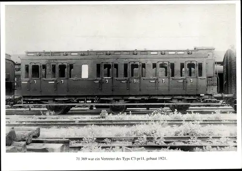 Ak Wagen-Portrait, Abteilwagen Typ C3-pr11, Gebaut 1921