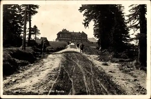 Ak Szklarska Poręba Schreiberhau Schlesien, Neue schlesische Baude, Schronisko Na Hali Szrenickiej