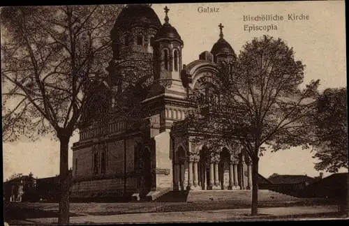 Ak Galați Galatz Rumänien, Episcopia, Kirche