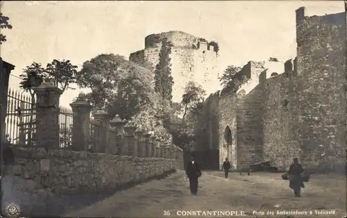 Ak Konstantinopel Istanbul Türkei, Porte des Ambassadeurs a Yedicoule
