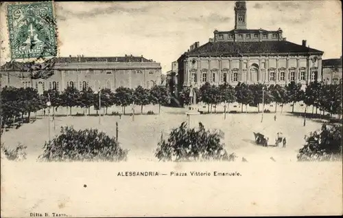 Ak Alessandria Piemonte, Piazza Vittorio Emanuele
