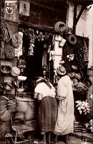 Ak Marktstand, Produkte, Waren, Araber