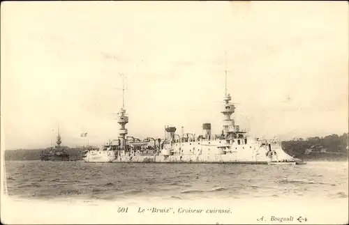 Ak Französisches Kriegsschiff, Bruix, Croiseur cuirassé
