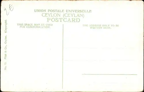 Ak Colombo Ceylon Sri Lanka, Strand bei Mount Lavinia Hotel, Boot